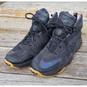 Nike Lebron James XIII Shoes Black Lion Boys size 7Y Lakers NBA